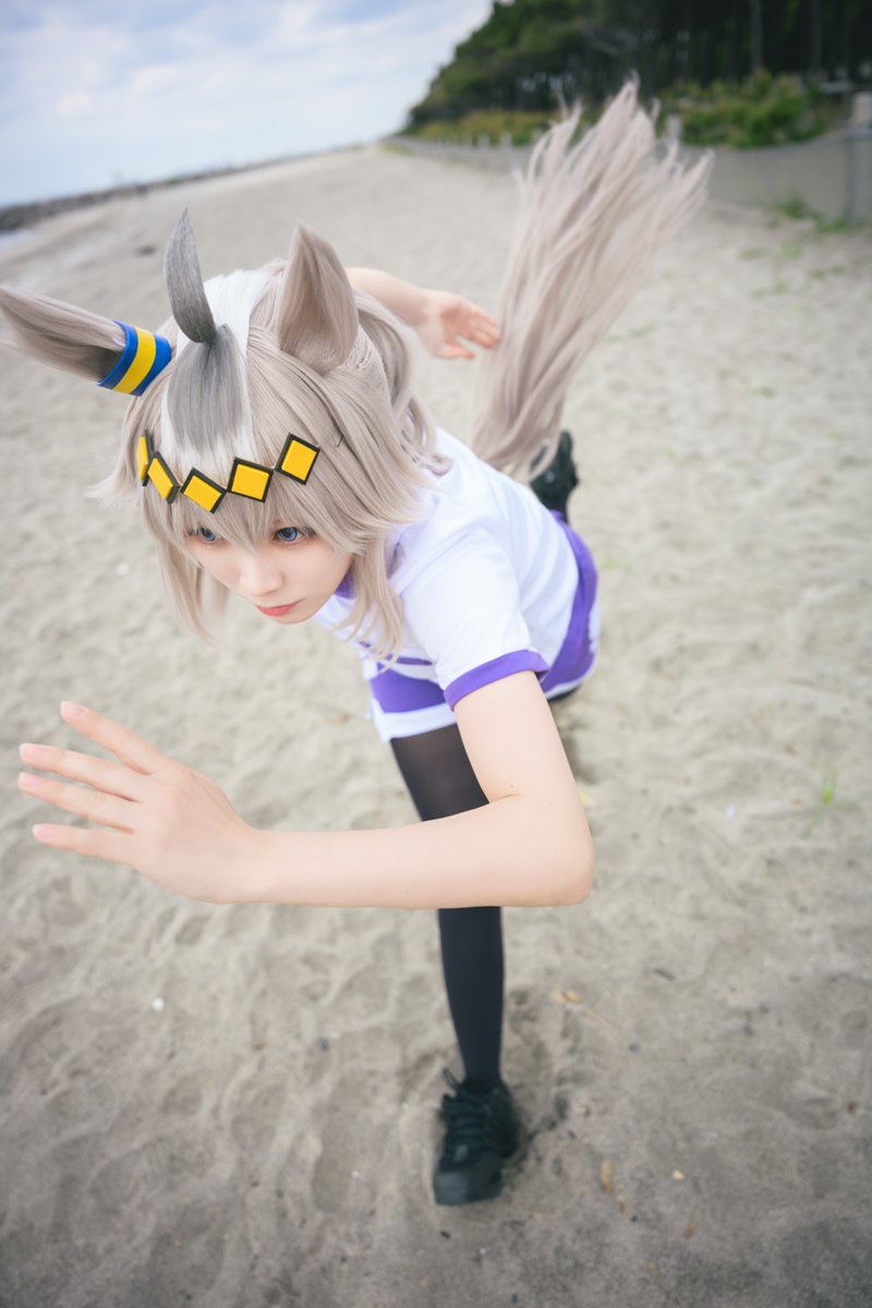 dali_cameko's tweet photo. 泳ぐようなイメージ
川砂を掴んで、足首で…蹴る！！

オグリキャップ @bacon1007cos2nd 
#ナカノベ調理済み https://t.co/dH33BRnKJB