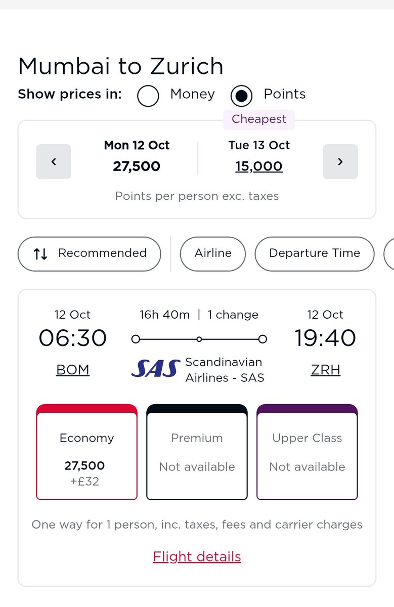 SartanparaYash's tweet photo. Amex → Virgin Atlantic Transfer Ratio Changed!

Amex Membership Rewards → Virgin Flying Club has improved from 800:400 to 800:640.

That's a 60% increase in Virgin Points received! 👀

And there are some good Virgin sweet spots from India. 🧵👇

🇬🇧 Virgin Atlantic — Own Flights DEL → London: 6k points + 7.5k tax
Premium Economy: 10.5k+ + ~₹17.5k taxes
Business: 23k+

🇮🇹 ITA Airways
DEL → Rome: 15k points + ~₹14k taxes

🇰🇷 Korean Air
DEL → Seoul: 15.5k + ~₹1.5k taxes

🇯🇵 Japan via Korean air or ANA

🇻🇳 Vietnam Airlines
DEL → Hanoi: 11.5k + ~₹7k taxes

🇰🇪 Kenya Airways
BOM → Nairobi: 15.5k + ~₹10k taxes

🌎 Saudia or SAS
India → Europe: 27k + taxes

🇫🇷🇳🇱 Air France / KLM
🇪🇺 India → Europe: 15k + ~₹13k taxes
🇫🇮 BOM → Helsinki: 15k + ~₹13k taxes

The improved transfer ratio makes these Virgin Flying Club sweet spots even more interesting for Amex cardholders in India. 🔥

Bookmark this for your next Amex transfer. 🔖