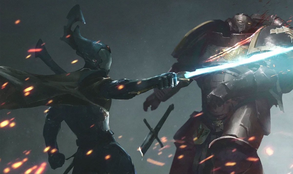 40kARTdotcom's tweet photo. Farseer, Aeldari Versus Space Marine Warhammer 40k Art

Artist: @bagnall_richard https://t.co/Yij4BDt1BF