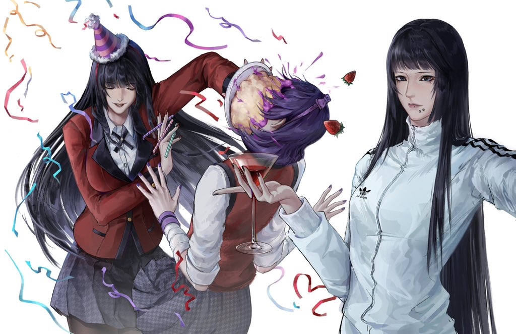 Untitled0323's tweet photo. Year two of being obsessed with Yumeko &amp; Midari❤️💜

Thank you so much for this amazing drawing🥹🥹🥹@miseqi162132 
（The girl in white isn’t Yumeko😝it’s me）
#賭ケグルイ #蛇喰夢子 #生志摩妄 #kakegurui #jabamiyumeko #ikishimamidari https://t.co/p6xVIWwNL9