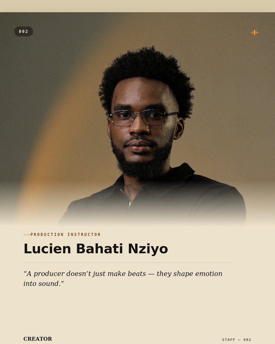 CREATOR_hqs's tweet photo. Meet @lucien_beats our music production instructor. https://t.co/efVtrUTFyM