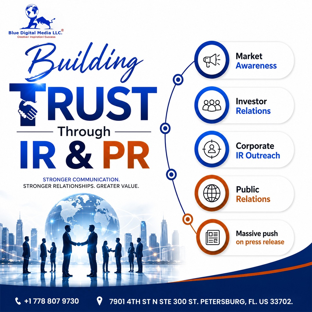 IR_PR_Agency's tweet photo. Build trust. Strengthen relationships. Drive greater value. 📈

Strategic IR & PR helps brands boost market awareness, connect with investors, amplify their message, and build lasting credibility.

📞 +1 778 807 9730
https://t.co/03KvpUg9cs

#InvestorRelations #PublicRelations #IRPR #StockMarket #InvestorOutreach #PressRelease #CorporateCommunications