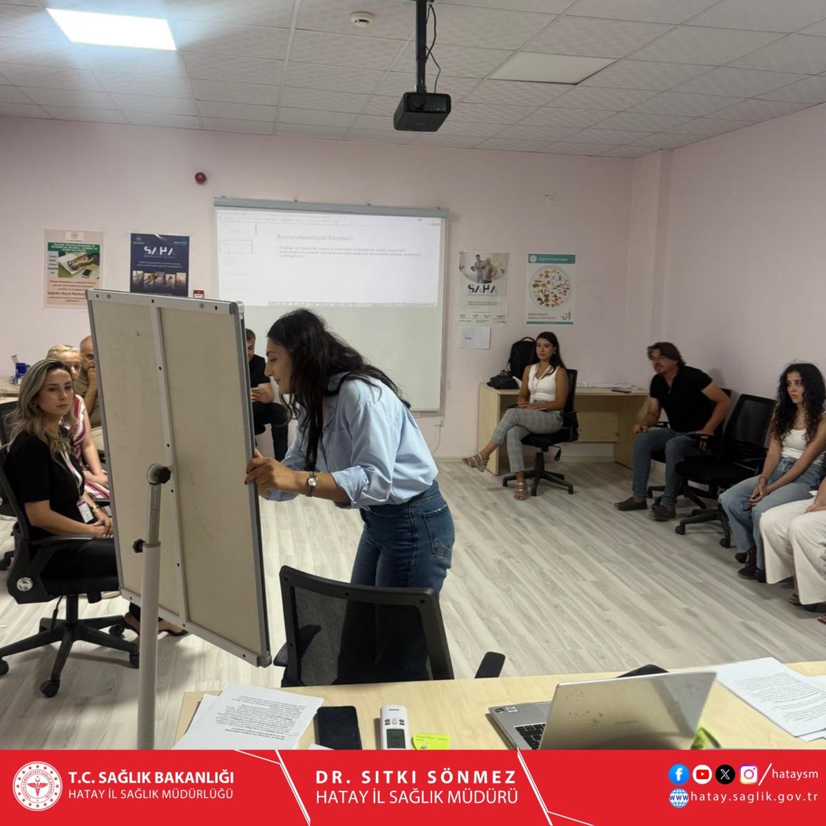 PayasIsm's tweet photo. Hatay İl Sağlık Müdürlüğü Halk Sağlığı Başkanlığı tarafından yürütülen GESEL Projesi kapsamında, gençlik çalışanlarına yönelik Eğitici Eğitimi'nin ilk modülleri tamamlandı. https://t.co/VoaJdHHvJ4