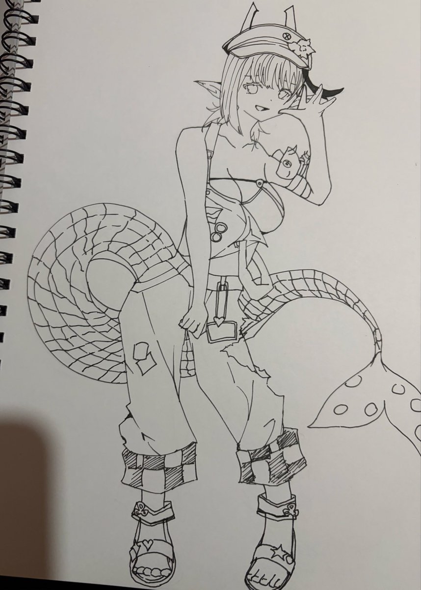 cielo_1412's tweet photo. アナログお絵描き楽し〜
落書きだけど、水着ビショーネ描いたよ https://t.co/ffwytmLx7t