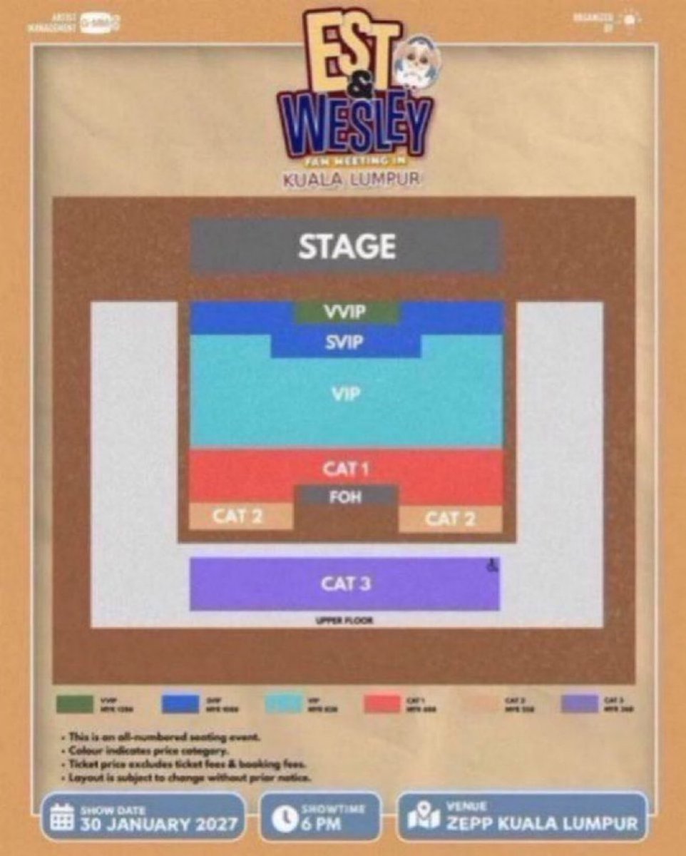 llahqhh's tweet photo. WTS - EST &amp; WESLEY FAN MEETING IN KUALA LUMPUR 🇲🇾 

🎟️2x VVIP tickets 
🎟️2x SVIP tickets 

seated together 
foreigners can buy also
DM📨
#EstWesleyFMinKL #Est_rvp #Wesley #GMMTV #DAYCON https://t.co/Z55ZJYfVxO