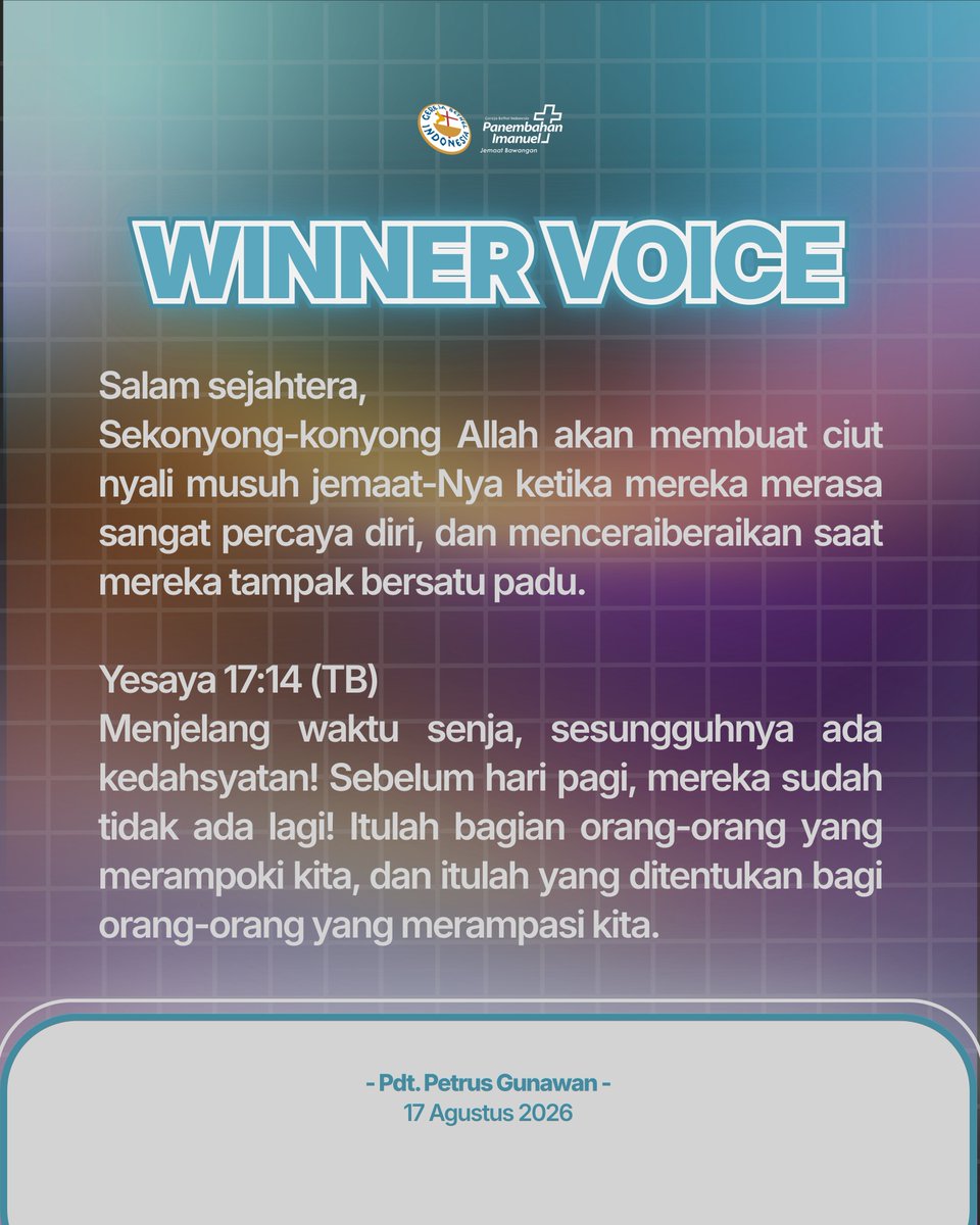 gbibawangan's tweet photo. #Alkitab #Quotes #Winnervoice #GBI #Tafsir https://t.co/9kBAgYfJYn