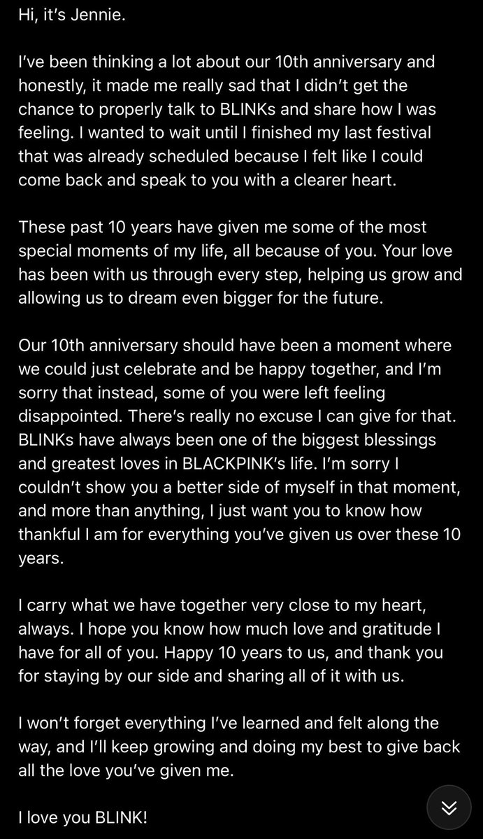 CRINGEBASEHQ's tweet photo. 🚨 NETIZENS ARE CALLING OUT BLACKPINK'S JENNIE FOR ONLY APOLOGISING TO BLINKS AFTER FACING HEAVY BLACKLASH FOR BEING THE ONLY MEMBER WHO STAYED SILENT WHILE JISOO,ROSÉ AND LISA SHARED HEARTFELT MESSAGES https://t.co/w222otVcYU