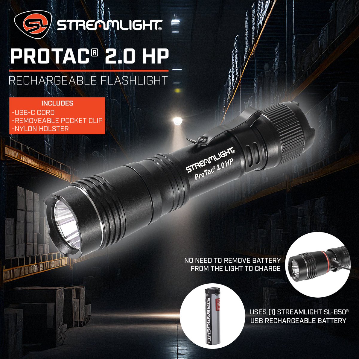 StreamlightFR's tweet photo. Conçue pour offrir une grande portée sans compromettre la luminosité.

La ProTac 2.0 HP offre jusqu’à 2 000 lumens et un faisceau impressionnant de 583 mètres, avec la commodité d’une recharge grâce à sa batterie SL-B50. Sa construction robuste et ses multiples programmes sélectionnables par l’utilisateur en font un choix polyvalent pour une utilisation professionnelle exigeante.

👉 https://t.co/CanTeJXSzW

#Streamlight #StreamlightTrusted