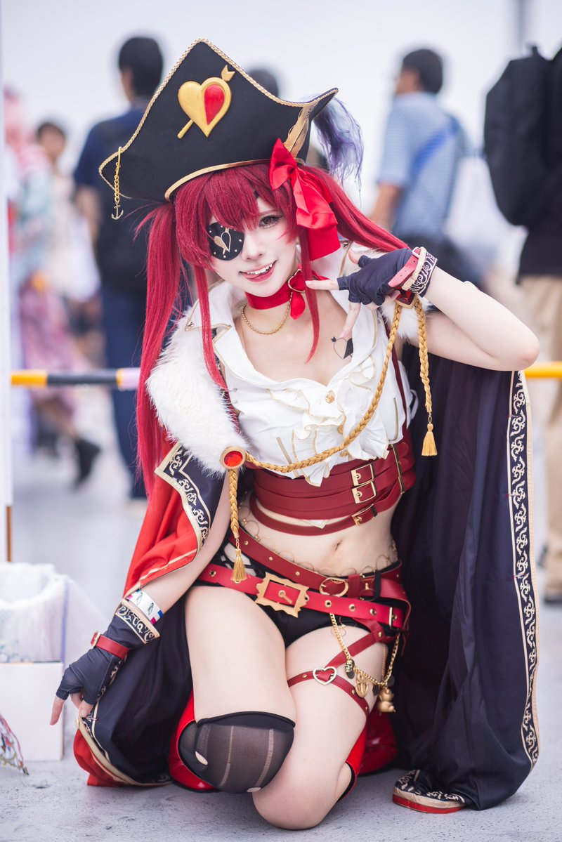 x10n_chu's tweet photo. cos｜ホロライブ｜宝鐘マリン🏴‍☠️

#C108  #C108_cos https://t.co/EB5k57J4pf