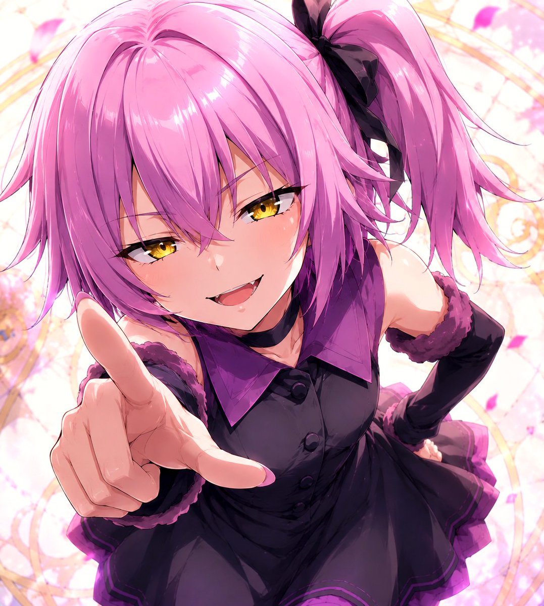 CheinCyan's tweet photo. 「次は君にしよっかな?」💜
楽しそうにこちらを指差すウルティマを描いてみました✨
この笑顔、絶対ろくなこと考えてなさそうですね…👀
指名されたら、逃げる? それとも受け入れる?
#ウルティマ #ヴィオレ #転スラ #Ultima #Violet #Tensura #AIイラスト https://t.co/8QrBEwKUZZ