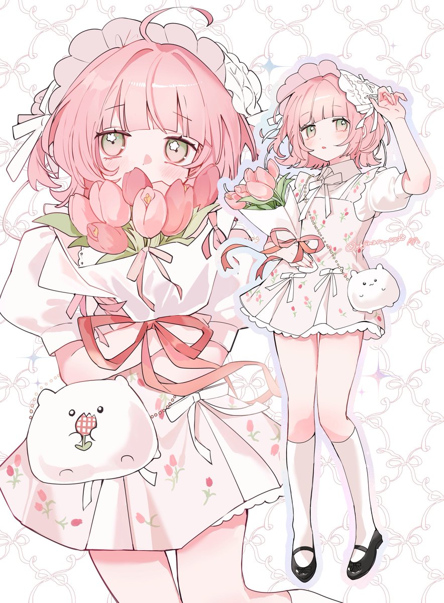 najimaru_0228's tweet photo. お花のハイライトがチャームポイントのおしゃれさん🐹🌷
#一次創作祭り夏の陣2026 https://t.co/nY6b5g646B