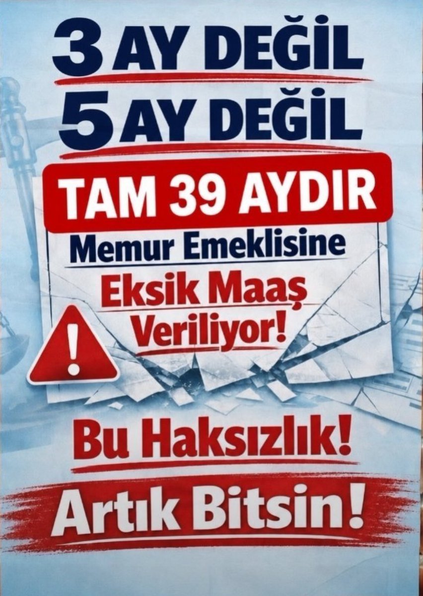 cemilesultannn's tweet photo. Memur emeklisiyiz; mürekkep yalamış, dirsek çürütmüşüz. 

Akıl, izan sahibiyiz. Aslolanın söz değil eylem olduğunu biliriz. 

Kısacası bize yaşatılanlara bakarız. 

Doğal gaz, petrol müjdeleri, bizim cenahta karşılık bulmaz. 

İktidarı kaybettiğiniz gün emekçi ve emeklinin Kurtuluş Günü  olacaktır. @Akparti @MHP_Bilgi @TBMMGenelKurulu @AYMBASKANLIGI #EmekliMemur
#MemurEmeklisineAdalet