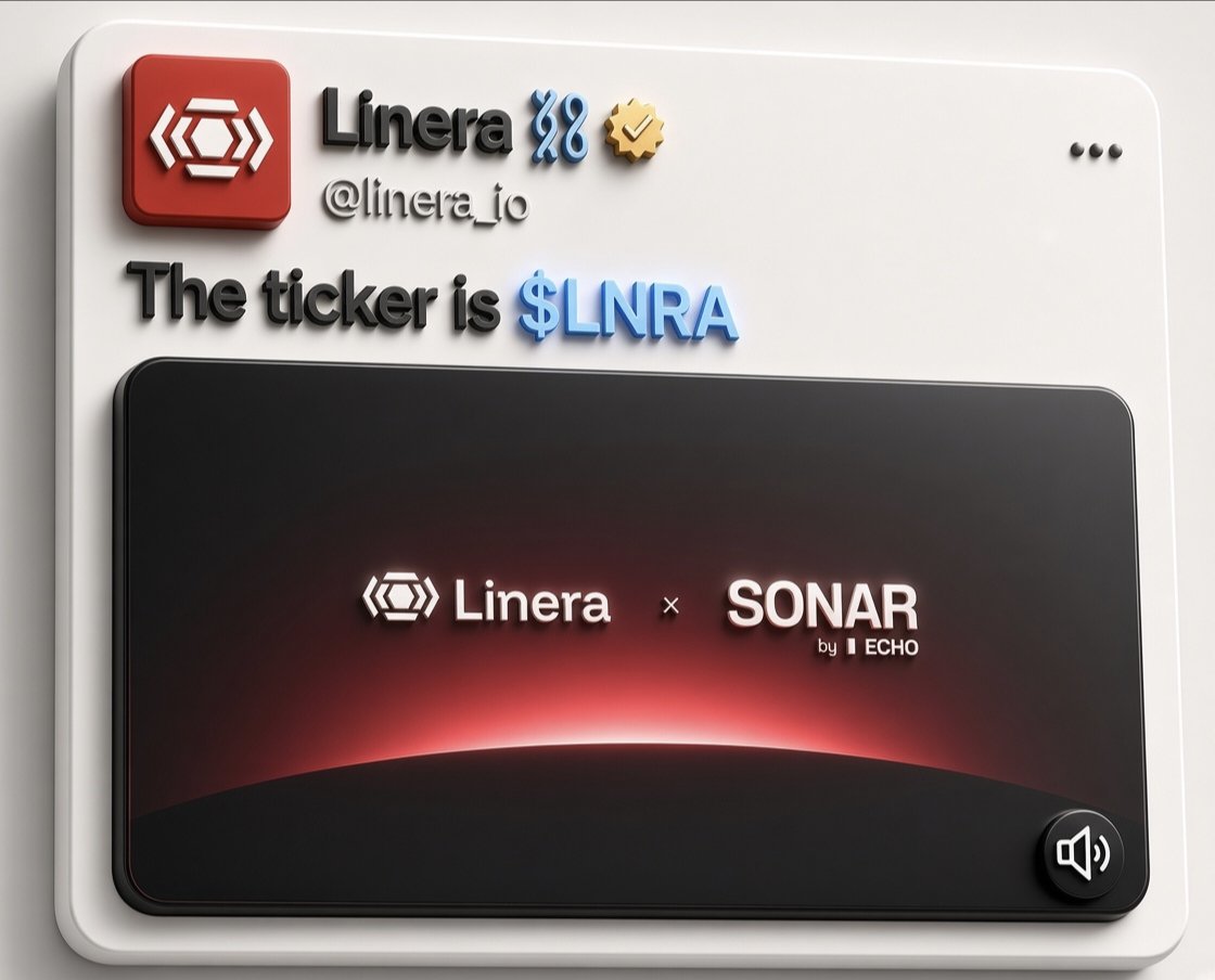 zenonxweb3's tweet photo. 📢 The ticker is $LNRA

After years of building, @linera_io officially revealed its native token.

They’re also planning a public sale through Sonar &amp; Coinbase, with more details coming next week.

⛓️Testnet Portal: https://t.co/OEAJBMTrqC
waiting for TGE ⛓️🕸️

#AIRDROP #LNRA https://t.co/585Dewey2i