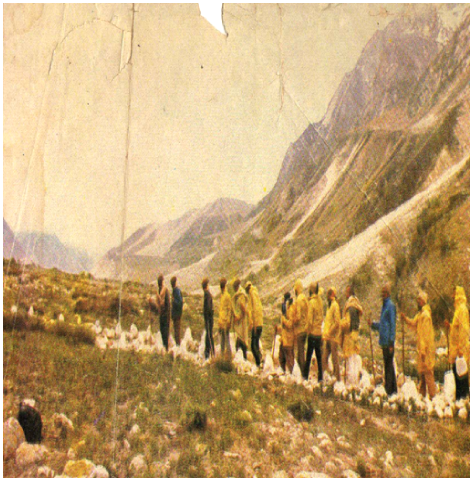 ClGadoo's tweet photo. MY REMINISCES-1
A LONG MARCH TO GAUMUKH!    
Gaumukh usually stands for cow’s mouth and is the source of the Bhagirathi (Ganga) which at this point is a huge forceful river that rushes out of the snout and has the appearance of the mouth of  yawning cow and hence the name Gaumukh https://t.co/tSwyQFP5zX