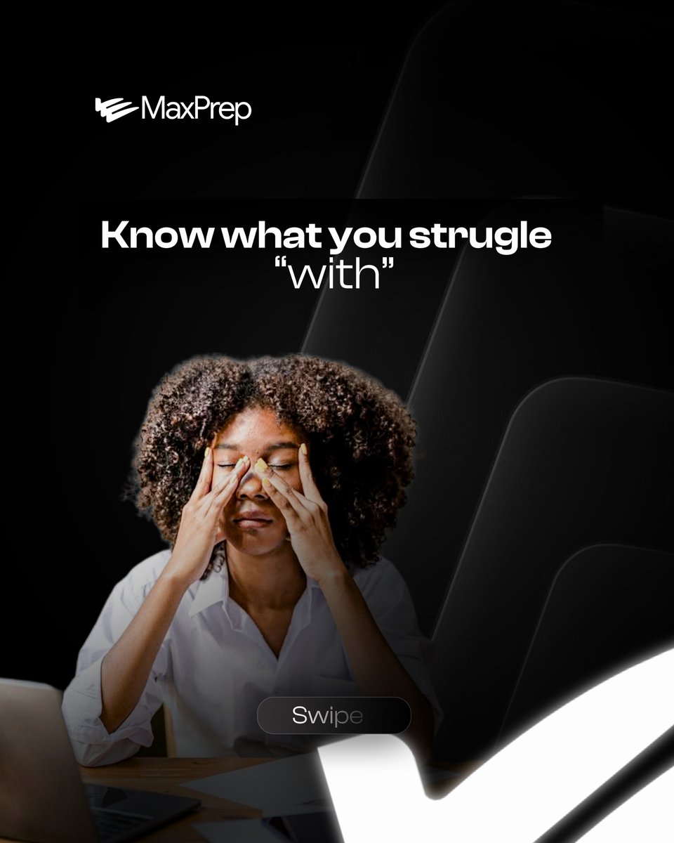 MaxPrepApp's tweet photo. Before you study harder for ICAN, make sure you’re studying right.

Focus on 3 things:

1️⃣ Know what topics to cover.
2️⃣ Identify your weak areas.
3️⃣ Start practicing questions early.

Don’t just read. Know what to study, what to fix &amp; what to practice.

#ICAN #ICANExam https://t.co/yFnkO4Voj4