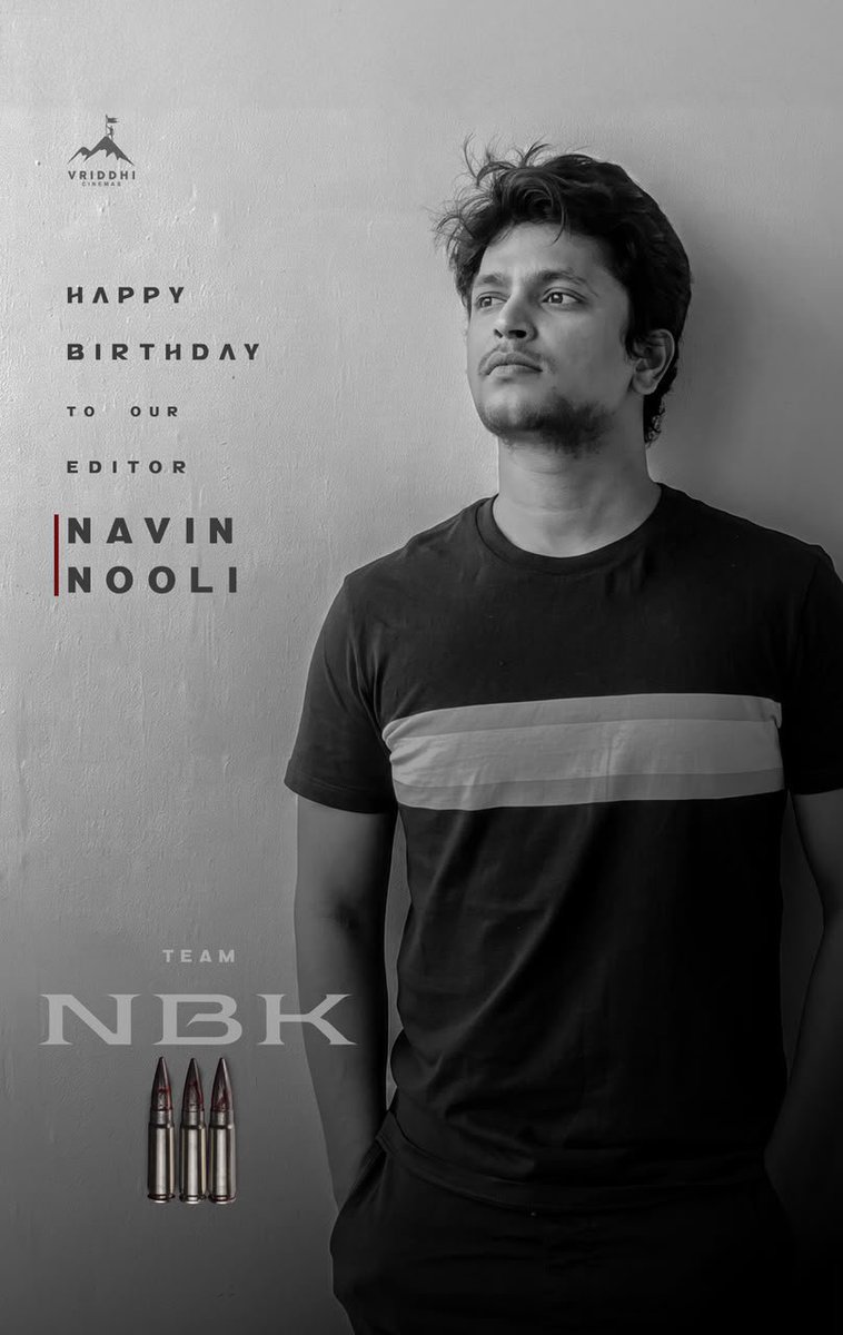DAYYALAASHOK's tweet photo. Team #NBK111 wishes our editor @NavinNooli a very Happy Birthday ๐ฅ๐ฅ
Await the celebration heโs sharpening every frame for โค๏ธโ๐ฅโค๏ธโ๐ฅ
#HBDNavinNooli
GOD OF MASSES #NandamuriBalaKrishna @heromanoj1 @MsKajalAggarwal @megopichand @musicthaman @Venkataskilaru #ArvindKashyap #AsPrakash #SaiMadhavBurra @vriddhicinemas @nbk111movie