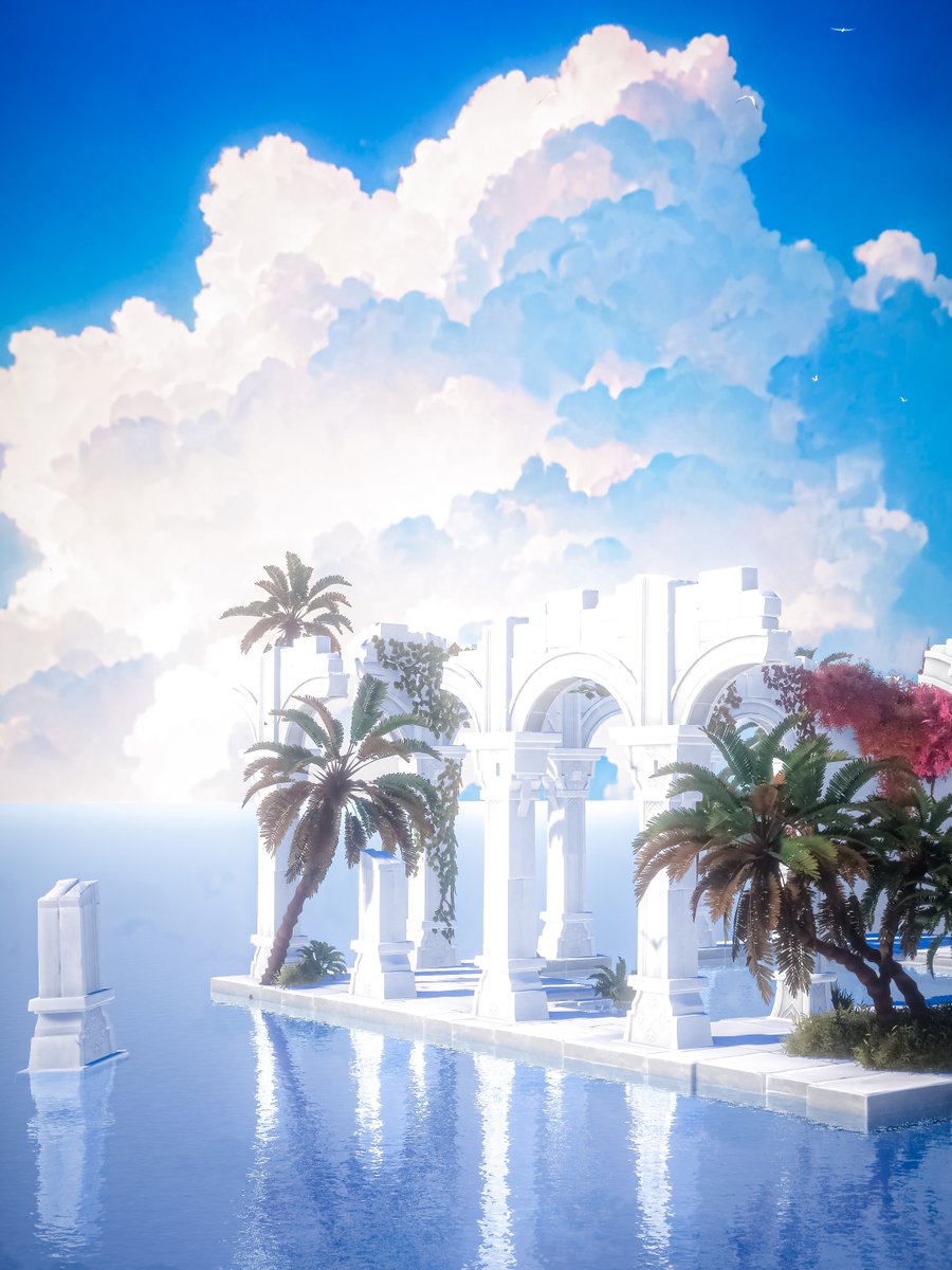 Neomance's tweet photo. Dreamlike Reflections Of A Peaceful World
平和な世界の夢のような映し絵

World : Shimmering Summer
Author : Zix808

#VRChat_world紹介 #Neo写真 https://t.co/ndM9ZZATXC