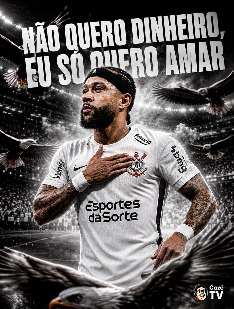 CazeTVOficial's tweet photo. A SEMANA INTEIRA A FIEL FICOU ESPERANDO POR VOCÊ, MEMPHIS ❤️🦅 https://t.co/ZIsDjTgGFB
