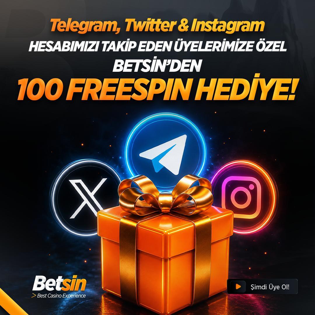 SinResmi's tweet photo. ⚡ Betsin’den takipçilerine özel 100 Freespin hediyesi!

😊 Telegram, Twitter ve Instagram hesaplarımızı takip et , formu doldur , hediyeni kaçırma.

🧡 Takibini yap, Betsin’in ayrıcalıklı dünyasında yerini al!

🤩Katılım için tıkla: https://t.co/x43Iof4cJp

#takip #freespin https://t.co/pXknzIbvXk