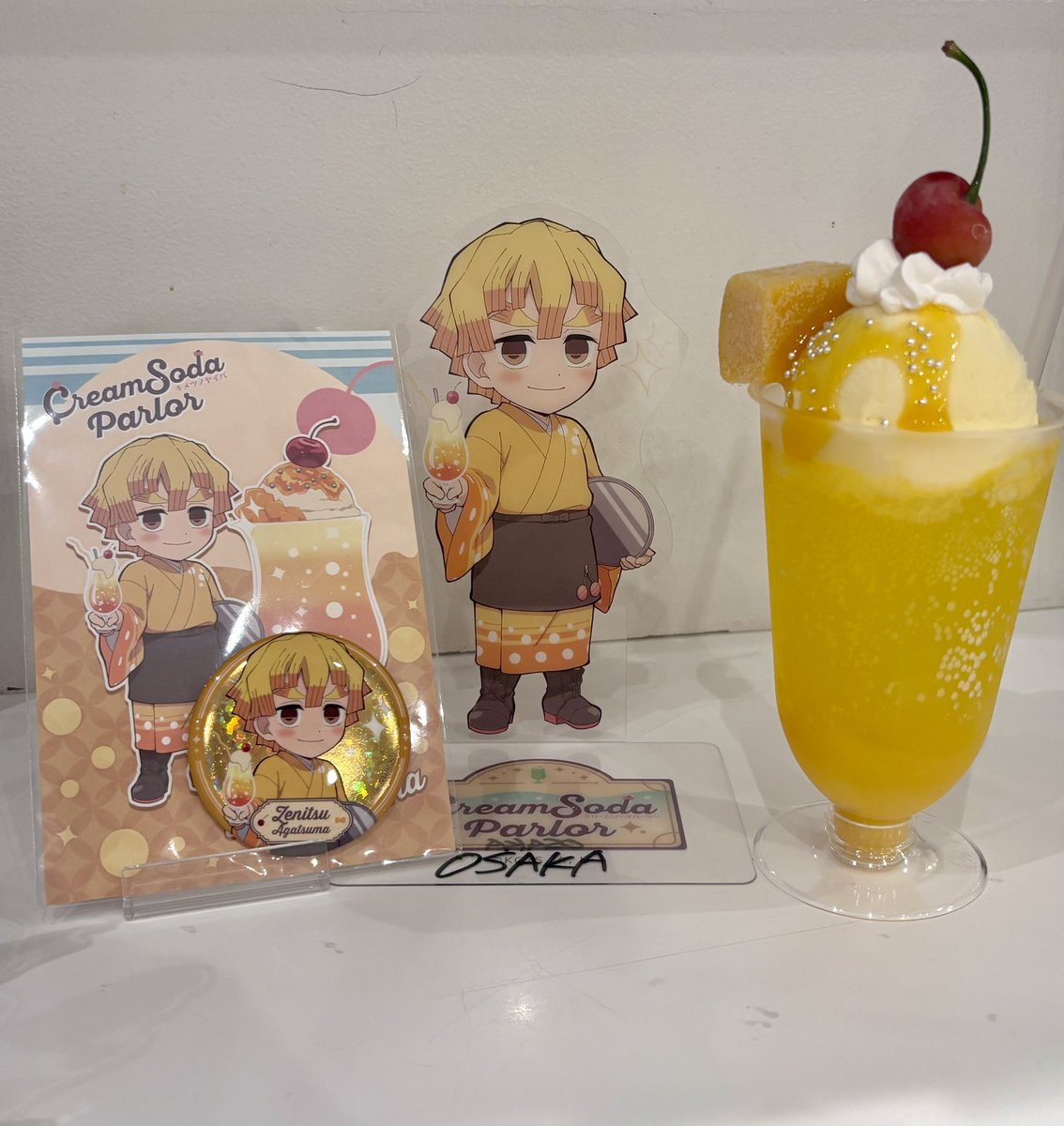 manapicmin's tweet photo. しごおわ🛸カフェ
善逸クリームソーダー💛 https://t.co/Wrz9pSZPfm