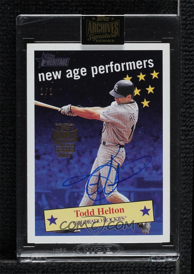 LimitedCards's tweet photo. βοΈ HIGH-END BASEBALL CARDS + MORE!!! βοΈ
π€ One of our top cards for sale on @CheckOutMyCards:
2021 Topps Archives Signature Series Retired Player Edition Buybacks #01TH-NAP13 Todd Helton (2001 Heritage New Age Performers) HALL OF FAME AUTOGRAPH SERIAL NUMBERED #1/1
Colorado Rockies MLB
π° ASKING $299.99 π°
Much more available on COMC here:
https://t.co/ISK1aXgl6c
and on eBay:
https://t.co/fcsLkpPNdI
#COMCLast5 #COMCMailday #TheHobby
@3bangerbreaks @CardsJakes @collec_sport @CousinClark @CrdboyC @DHCards10 @evildrprkchp @FeistSportsCard @GotdemCards @HeathElliott79 @ILOVECOLLECTING @juice_worldcard @MrBelvitch @PapayonTrading @RSJRsteel @spcardseller @sports_sell @SportsCardDeals @ThatDude_Hut @thelafleurboys @TheShop_CC @tm1515152005 @ToCollecting @tomdicaprio @vividblue2008 @westcards28
