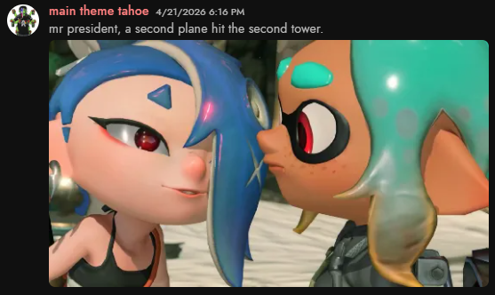 XY_taZy's tweet photo. @captain3lover i've already been interested in splatoon (mostly going off gameplay videos since i only own a wii u)

my first message seeing the frame https://t.co/pSFBlkVnyk