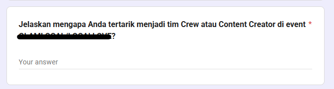 gyusolimz's tweet photo. i might sound annoying and an epitome of the complainiest complainer to ever complain but i hate it when im applying for job via gform AND ONE OF THE QUESTIONS IS LIKE THIS because what else is the right answer besides the fact that YOU'RE HIRING and i'm desperate https://t.co/1W1FVXjcIw