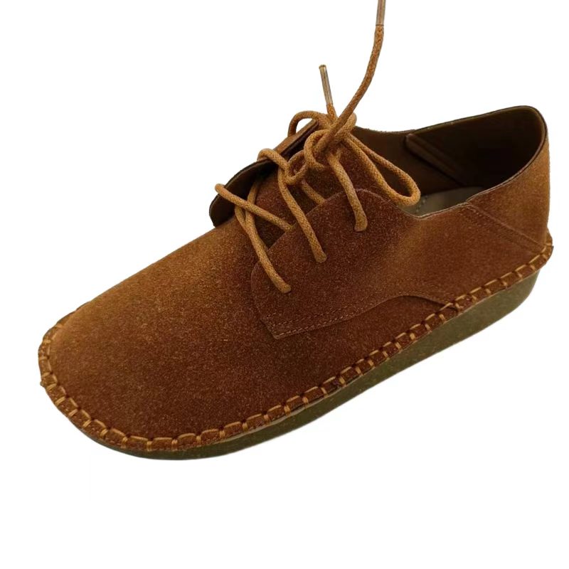 Chinasallchen's tweet photo. Handmade striped kangaroo shoes, retro suede casual shoes from England, suitable for all seasons, lace up lazy shoes #boots  #shoes #wholesale #camo #combat boots #shoes #boots #Footwear factory  Pls Add Whatsapp 86 13182921090 https://t.co/4I9MhM9j4t