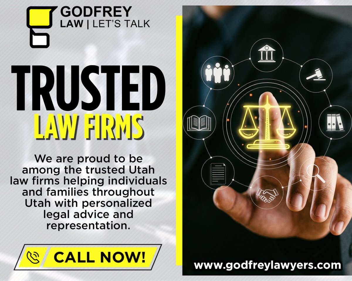 GodfreyLawUT's tweet photo. ⚖️ Looking for trusted Utah law firms? Godfrey Law provides clear legal advice, confidential consultations, and personalized support for Utah residents. Learn more about your legal options and start a conversation today.

🌐 https://t.co/AjfQFqEt7O

#UtahLawFirms https://t.co/9RoVtTc82Y