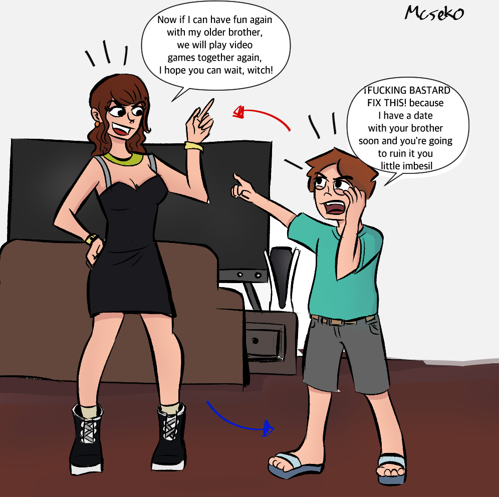 Cecot2026's tweet photo. Old Archive Body Swap Brother and Girlfriend #tsf #bodyswap https://t.co/cbpaZMEWXQ