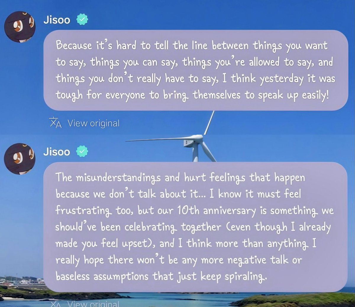 eleven_digits's tweet photo. Entitled “Blinks” especially those big fansites pushed the girls into this, and now taking credit for the girls showing up like it’s a win. It’s not. Forcing someone’s hand and calling it support is bullying, plain and simple. No one knows what’s really happening behind the scenes. 

Real Blinks don’t do the girls like that.