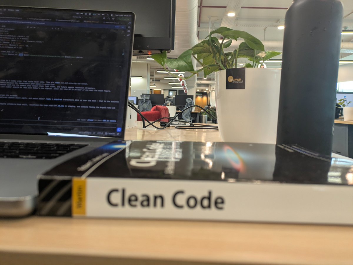 reckt32's tweet photo. all the interns at my company are given a copy of @unclebobmartin 's clean code. should i tell them the author isn't reading his code anymore? https://t.co/oGioUnSeRk