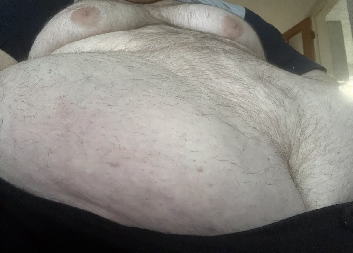 SupersizeBottom's tweet photo. Good morning the belly and tits are out

#chubby #fatboy #gay #gaychubby
#chubbygay #TummyTuesday https://t.co/1hsOaYEAKb
