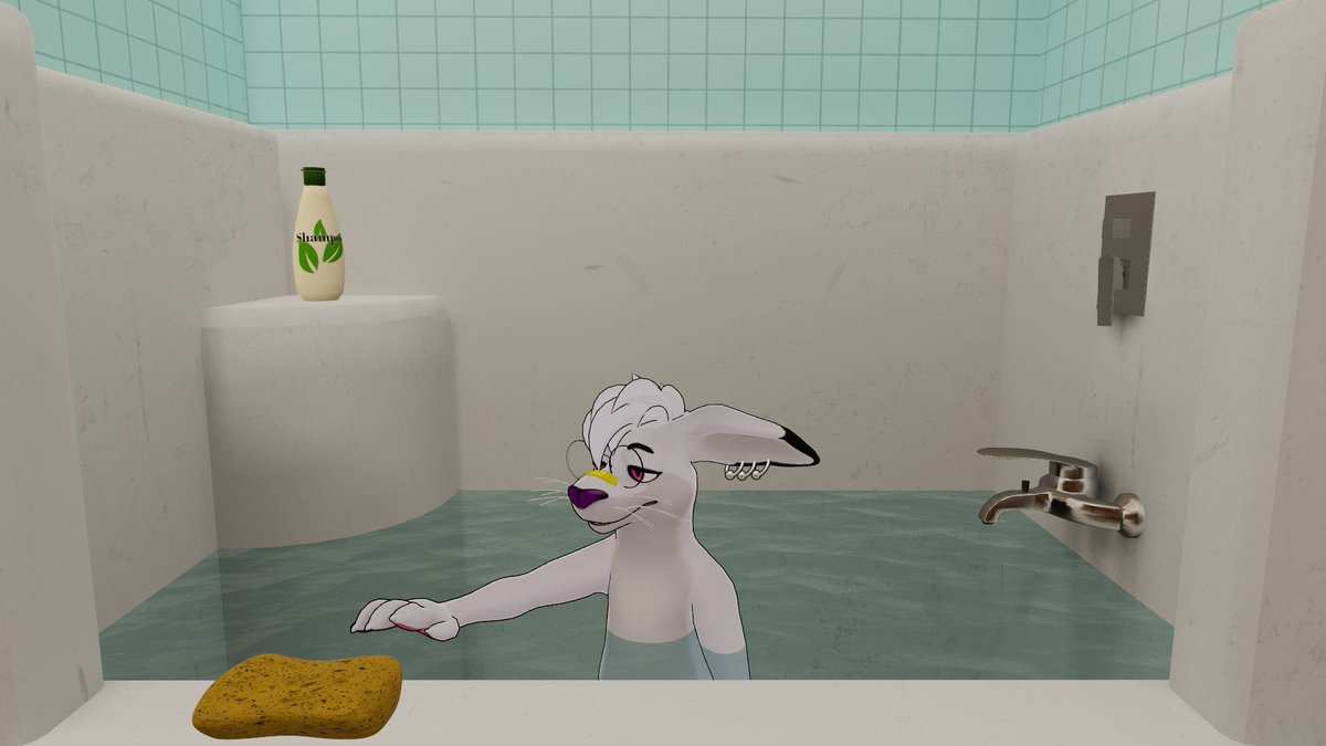 BaileyDoodles's tweet photo. Bathtime is important guys!

Make sure to wash in your pouch 🦘

#kangaroo #vrchat #nsfw https://t.co/4EQ1x3vR3F