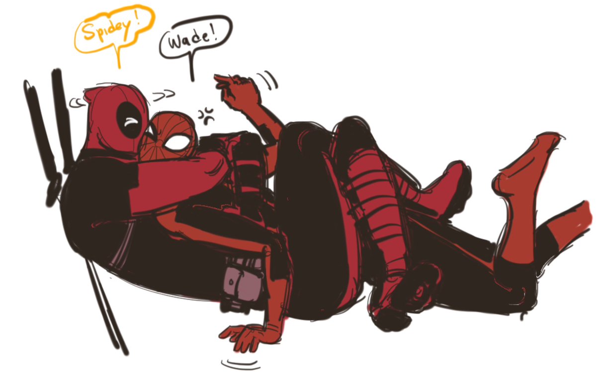 hamster12031976's tweet photo. Spideypool 🤓 https://t.co/5tgNmkvXw1