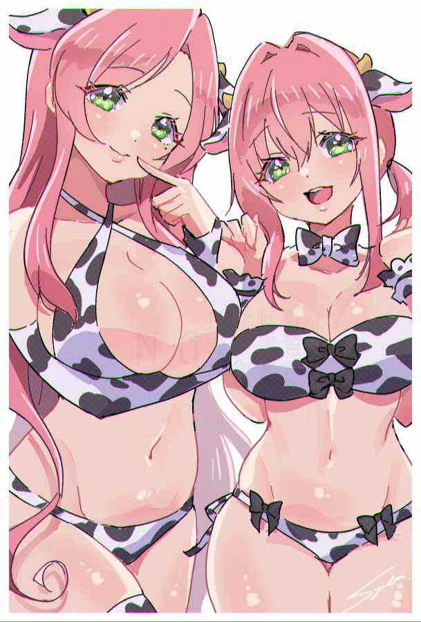 syuuka617's tweet photo. 公式絵で見られるとは思わなくてびっくりしました🐄
https://t.co/PY0J1gdpaj
#100カノファンアート https://t.co/P42Hr80u6u