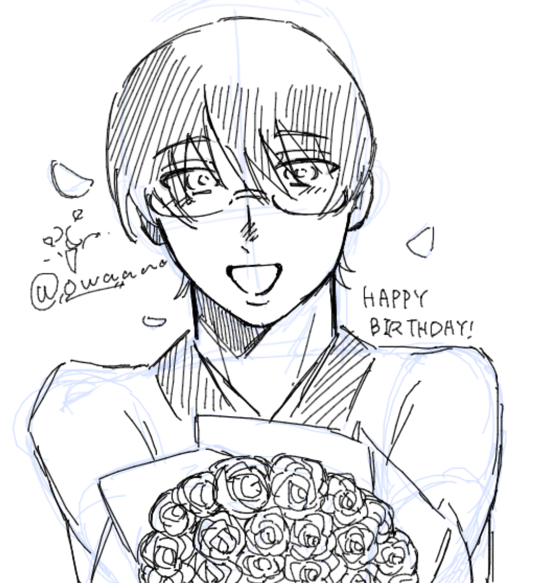 owaaaaaaazatta's tweet photo. 昨日の絵茶で描いたやつです！おめでとう！！ #志村新八誕生祭2026 #志村新八生誕祭2026 https://t.co/HIa060DdPJ