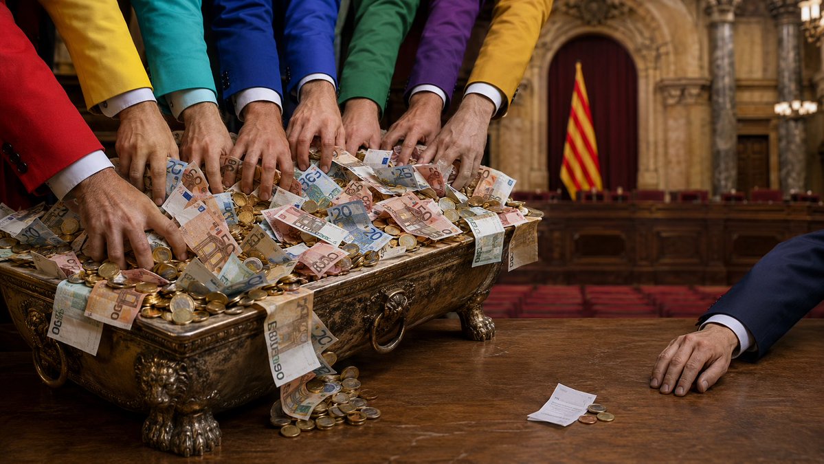 SergiMaranya's tweet photo. 🔴 ATENCIÓ 08.03 h: Els primers comptes fiscalitzats de la legislatura revelen la despesa declarada pels grups parlamentaris amb càrrec a la subvenció pública:

🟥 PSC: 683.767 €
🟡 ER: 624.795 €*
🦋Junts: 444.374 €
🔵 PP: 176.579 €
🟢 Vox: 125.021 €
🟣 Comuns: 105.929 €
🟨 CUP: 70.616 €
💙 Aliança Catalana: 24 €

👉🏻 Les dades cobreixen del 10 de juny al 31 de desembre de 2024, excepte ER, que no va separar legislatures i va incloure tot l’any. Vox va retornar després 7.612 € de restauració no subvencionable. Encara no hi ha comptes fiscalitzats del 2025 ni del 2026.

👉🏻 L’Oïdoria de Comptes, el servei tècnic del Parlament que controla la comptabilitat i la justificació d’aquests diners, conclou que el PSC, Junts, ER, PP, Comuns i CUP van transferir diners als seus partits. Cap dels sis va aportar tota la informació exigida, fet que, segons l’Oïdoria, impedeix garantir la traçabilitat de la despesa.

🤔 Fins i tot la CUP va declarar gairebé 2.940 vegades més despesa que Aliança Catalana, que només va pagar 24 € de comissions bancàries. Uns han convertit les subvencions en una menjadora; AC demostra que es pot fer política sense cremar els diners dels catalans.