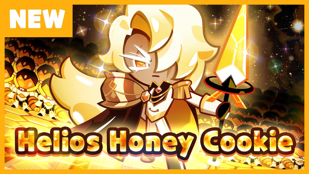 CookieRunOBEN's tweet photo. "For the Allulose Empire, which outshines the sun itself!" 👑🍯✨

Supreme Commander of the prosperous Allulose Empire, Helios Honey Cookie is coming to CookieRun: OvenBreak! 🐝💥
A rich, sweet loyalty to the most radiant Empress in the cosmos! 🌌

Check out everything coming in the next update via the link below!

🔗https://t.co/q2j515j4AM

#CookieRun #CookieRunOvenBreak #HeliosHoneyCookie