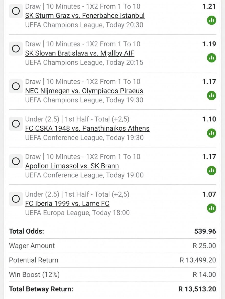 Betwayguru1234's tweet photo. 10min Draw Market ✅️💯🔥
1st Half Under 2.5 Goals⚽️🥵🔥 
Kickoff 17;00⏰️ 

Code🤝BW681362BF https://t.co/JqNMSZ11hN