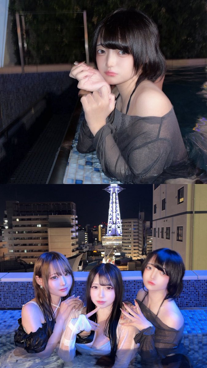 s__rooo8's tweet photo. ナイトプール https://t.co/bCV2jOYgkv