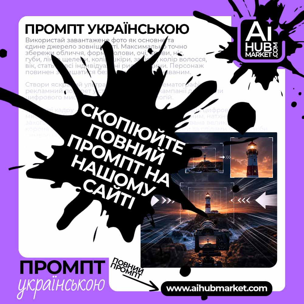 zghadka's tweet photo. Prompt "Crash Zoom In"
Промпт «Ударне наближення камери»
🔗 EN: https://t.co/YkkSAxUIp7
🔗 UA: https://t.co/Im36dxGBFu
#AIHubMarket #Prompt #CameraPrompt #VideoPrompt #CameraMovement #CrashZoom #CrashZoomIn #ZoomIn #AIVideo #VideoGeneration #Промпт #РухКамери https://t.co/NmY0Ui8Grq
