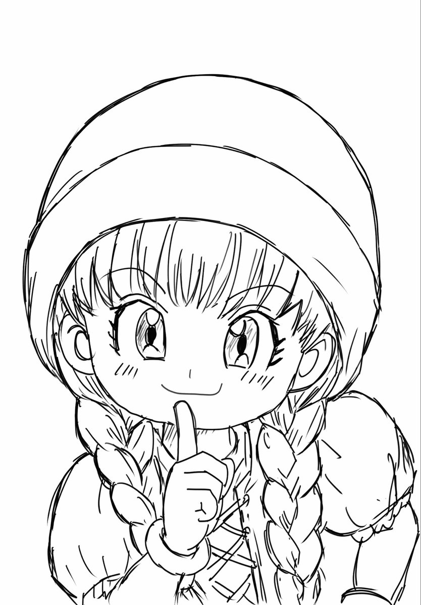 miina118's tweet photo. 腹減った腹減った( º﹃º｀ )と申される。わたしにも自由時間をくれてもいいじゃないか😭と、愚痴はこの辺でやめます。ってな訳で完成までいけなかったけど、、投稿します。そしてご飯の準備します
 #イラスト #ベロニカ #ドラクエ #ファンアート #二次創作 #夏休み https://t.co/VQDMb3BXF2
