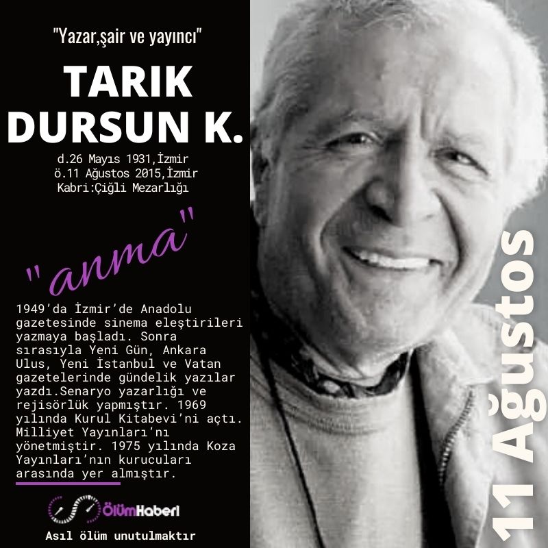 OlumHaberi's tweet photo. GÜNÜN ANMALARI. (11.Ağustos)
Aykut Oray
Eren Bülbül
Ferhat Gedik
Tarık Dursun K.
https://t.co/mHRZXAkEsq
#İstanbul #vefat #anma #tarih #AykutOray #ErenBulbul #FerhatGedik #TarıkDursunK #tarih #cigli #yazar #Istanbul #sinema #dizi #TBMM #asker #Hatay #sehit #Macka https://t.co/tWQze4e220