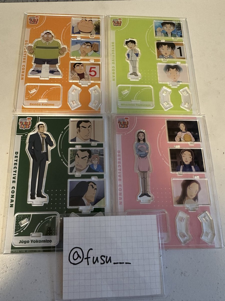 fusu___'s tweet photo. 【交換】名探偵コナン コナンランド ロッカーくじ アクリルスタンド アクスタ 2026

譲→ 小嶋元太、円谷光彦、横溝重悟、榎本梓

求→遠山和葉、服部平次

郵送希望
交換してくださる方いらっしゃいましたら、お気軽にお声掛けください🙇‍♂️ https://t.co/Tnq7k3zCfs
