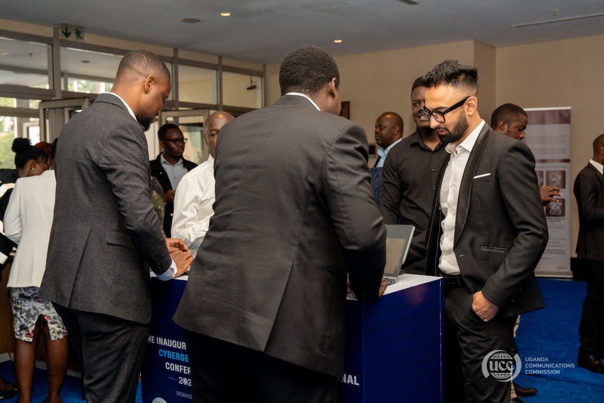 UCC_Official's tweet photo. DAY ONE | The Inaugural National Cybersecurity Conference 2026 is underway, with distinguished guests arriving for a day of dialogue on securing Uganda’s digital future. #CyberUG #Connectedug2030 #DigitalUganda | @MoICT_Ug | @UCC_ED | @UgCERT| @Bbossa