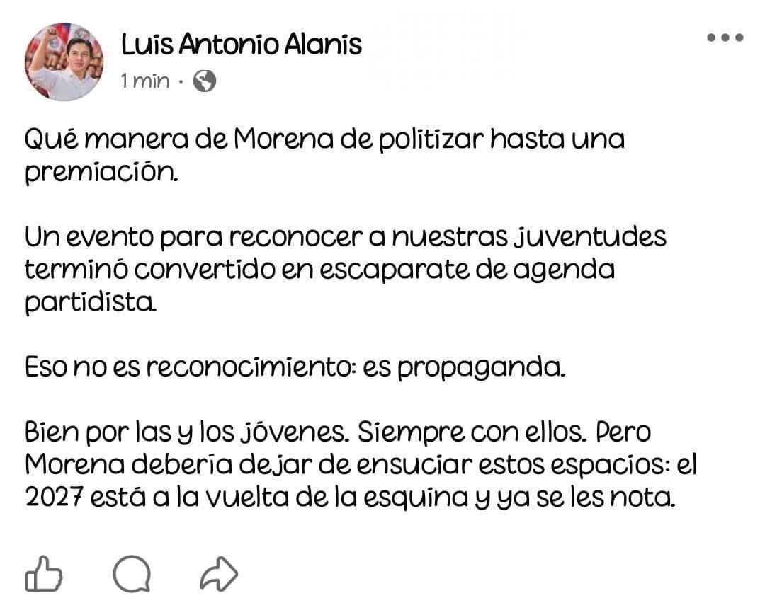 VJR_2025's tweet photo. Nuestro presidente hace un momento en su página de Facebook! https://t.co/pFe4hsOaYp