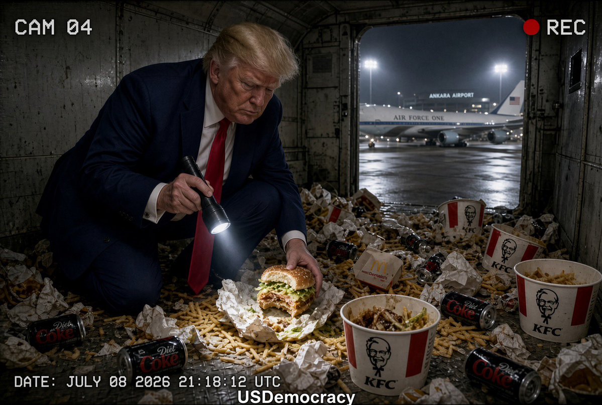 goRubenRuben's tweet photo. Cowards Trump used the media members and White House staffers lives on a Decoy AF1 while he snuck off in catering truck to a small AF Jet to avoid serious Iran threats. Media Members and WH staffers lives were deemed dispensable!
What coward dictator move!
#AF1Decoy #FoodTruck #USDemocracy