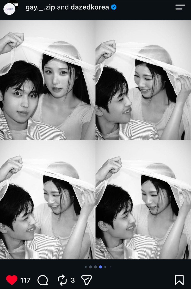 CovidAfter's tweet photo. Dazed Korea release photo for Seungho and Hyeyeon 🙂 #StandBiMe https://t.co/s3FkwkPkkk