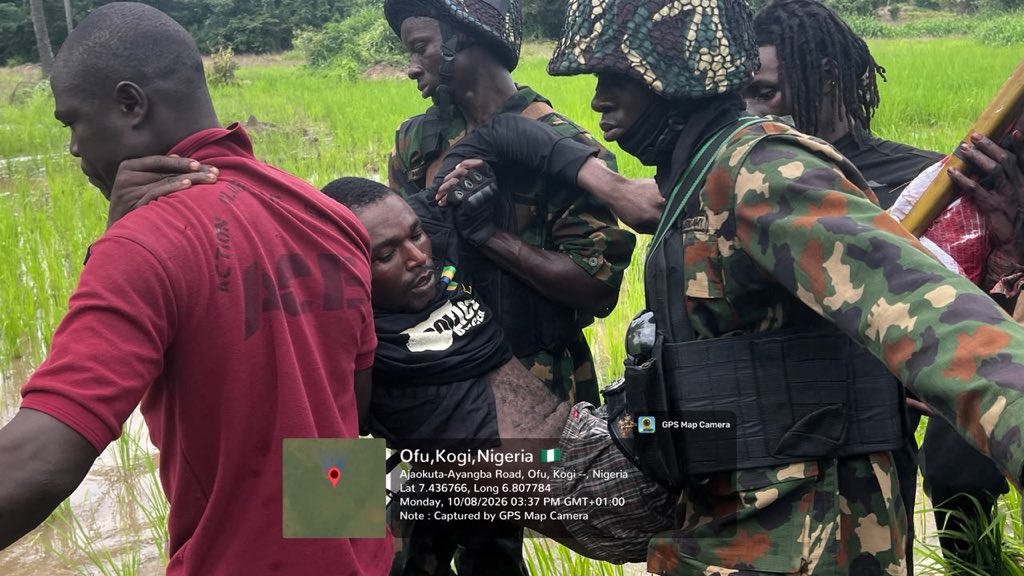 HQNigerianArmy's tweet photo. NIGERIAN ARMY-LED JOINT SECURITY TEAM RESCUES 16 KIDNAP VICTIMS IN KOGI

Troops of the Nigerian Army, working in close collaboration with personnel of the Nigerian Navy, the Nigeria Police Force, local vigilantes and hunters, have successfully rescued all 16 persons abducted by suspected kidnappers during a coordinated search and rescue operation in Kogi State.

The victims were kidnapped on Sunday 9 August 2026 when armed criminals attacked commuters along the Ojuwo–Ajengo–Memarebo and Ojiwo–Itobe roads in Ofu Local Government Area of the state. Acting swiftly on credible intelligence  that the victims had been moved to the vicinity of Adumu Community in Dekina Local Government Area, troops of 21 Battalion and personnel of the Nigerian Navy Ship (NNS) Lugard immediately launched a joint search and rescue operation alongside the Nigeria Police, vigilantes and local hunters.

During the operation,  the joint security team established contact with the fleeing kidnappers and engaged them in a fierce firefight. Overwhelmed by the superior firepower and coordinated assault of the security forces, the criminals abandoned all their captives and escaped into the surrounding forest with gunshot wounds.

The operation culminated in the successful rescue of all 16 kidnapped victims, comprising six adult males, six adult females and four children. The rescued victims are undergoing  documentation, medical assessment and reunification with their families.

Regrettably, one local hunter who participated courageously in the operation paid the supreme sacrifice, May his soul rest in peace.  Also, one police personnel sustained injuries during the encounter and is currently receiving medical treatment. Their bravery and commitment to protecting innocent citizens are deeply appreciated.

The successful rescue of the 16 victims  underscores the effectiveness of sustained joint operations and the synergy among the Nigerian Army, sister security agencies and local security stakeholders in combating kidnapping and other violent crimes. It also reflects the resolve of security forces to deny criminal elements freedom of action across the country.

The Nigerian Army commends members of the public for their continued cooperation and timely provision of credible information, which remains critical to ongoing efforts to protect lives and restore peace. Citizens are encouraged to remain vigilant and continue supporting security agencies by reporting suspicious activities through appropriate channels.

APPOLONIA ANELE
Colonel
Acting Director Army Public Relations
10 August 2026